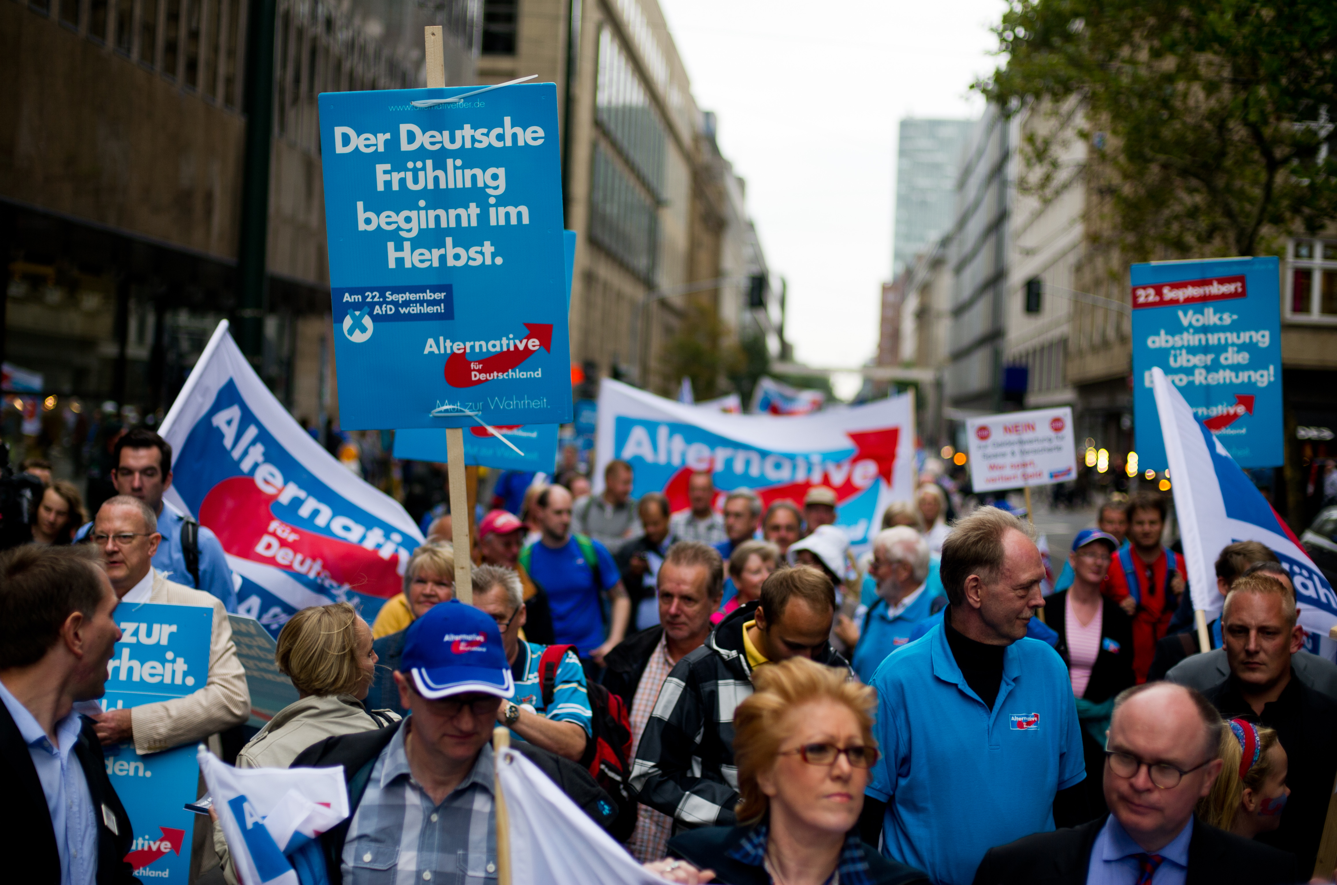 AfD-Demonstration in Düsseldorf